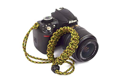 Image of Paracord Wrist Strap for robust hand grip to hold all DSLR camera /heavy gear /Binocular