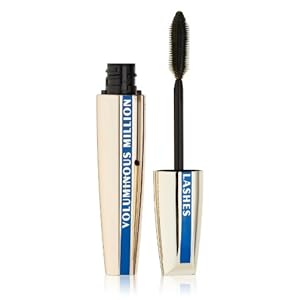 L’Oreal Paris Makeup Voluminous Million Lashes Mascara, Volumizing Collagen Infused Eye Makeup, Amplifying Mascara Brush, Waterproof, Blackest Black, 0.32 Fl Oz., 1 Count