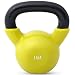 Day 1 Fitness Kettlebell Weights Vinyl Coated Iron 15 Pounds - Coated for Floor and Equipment Protection, Noise Reduction - Free Weights for Ballistic, Core, Weight Training