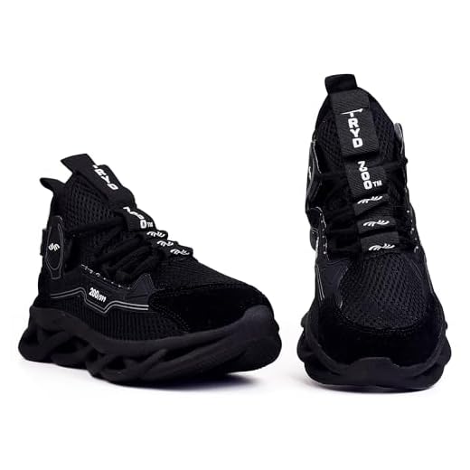 Tenis Tryd 7000 Para Treino Academia Caminhada Corrida Leve Confortavel (Todo preto, BR, Adulto, Numérico, 43)