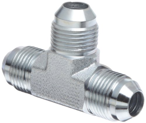 Eaton Aeroquip 2033-8-8S Union Tee, JIC 37 Degree End Types, Carbon Steel, 1/2 JIC(m) End Size, NULL Tube OD