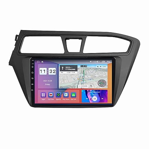 Autoradio Android 12 y reproductor multimedia de 9 pulgadas para coche Hyundai I20 2014-2018 2