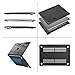 MOSISO Compatible with MacBook Air 13 inch Case 2022 2021 2020 2019 2018 Release A2337 M1 A2179 A1932 Touch ID, Plastic Hard Shell Cover&Keyboard Cover for MacBook Air 13.3 inch Case, Crystal Black
