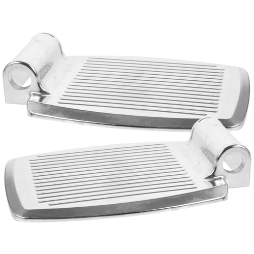 Anneome 1 Pair Wheelchair Pedal Wheelchair Leg Rest for Elderly Wheelchair Footrest for Elderly Leg Pad Leg Rest for Wheelchair Replacement Wheelchair Footrest Aluminum Alloy Silver