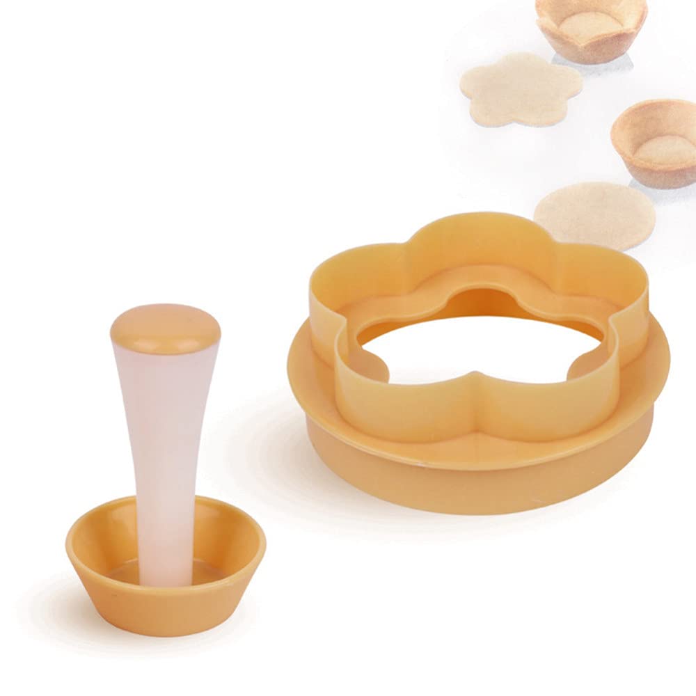 Pastry Dough Tamper Kit,Cake Cup Presser Pastry Tamper Tart Shell Molds Dough Cookie Cutter Cupcake Muffin Mold