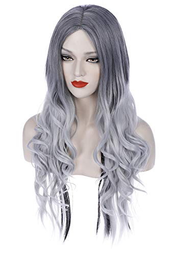 Bopocoko H0611N Silver Wigs For Witch Costume Grey Wigs thumb #2