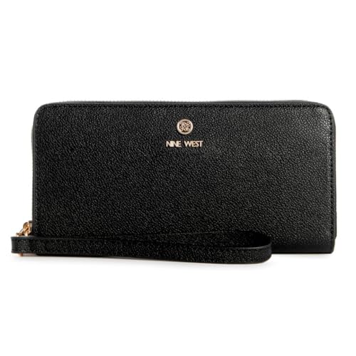 Image of Nine West Women's Lockup 9 Zip Around Wallet With Wristlet