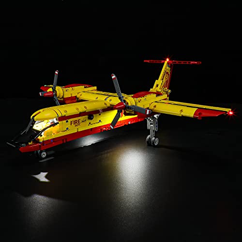 GEAMENT LED Light Kit Compatible with LEGO Firefighter Aircraft - for Technic 42152 Model (Building Set Not Included)
