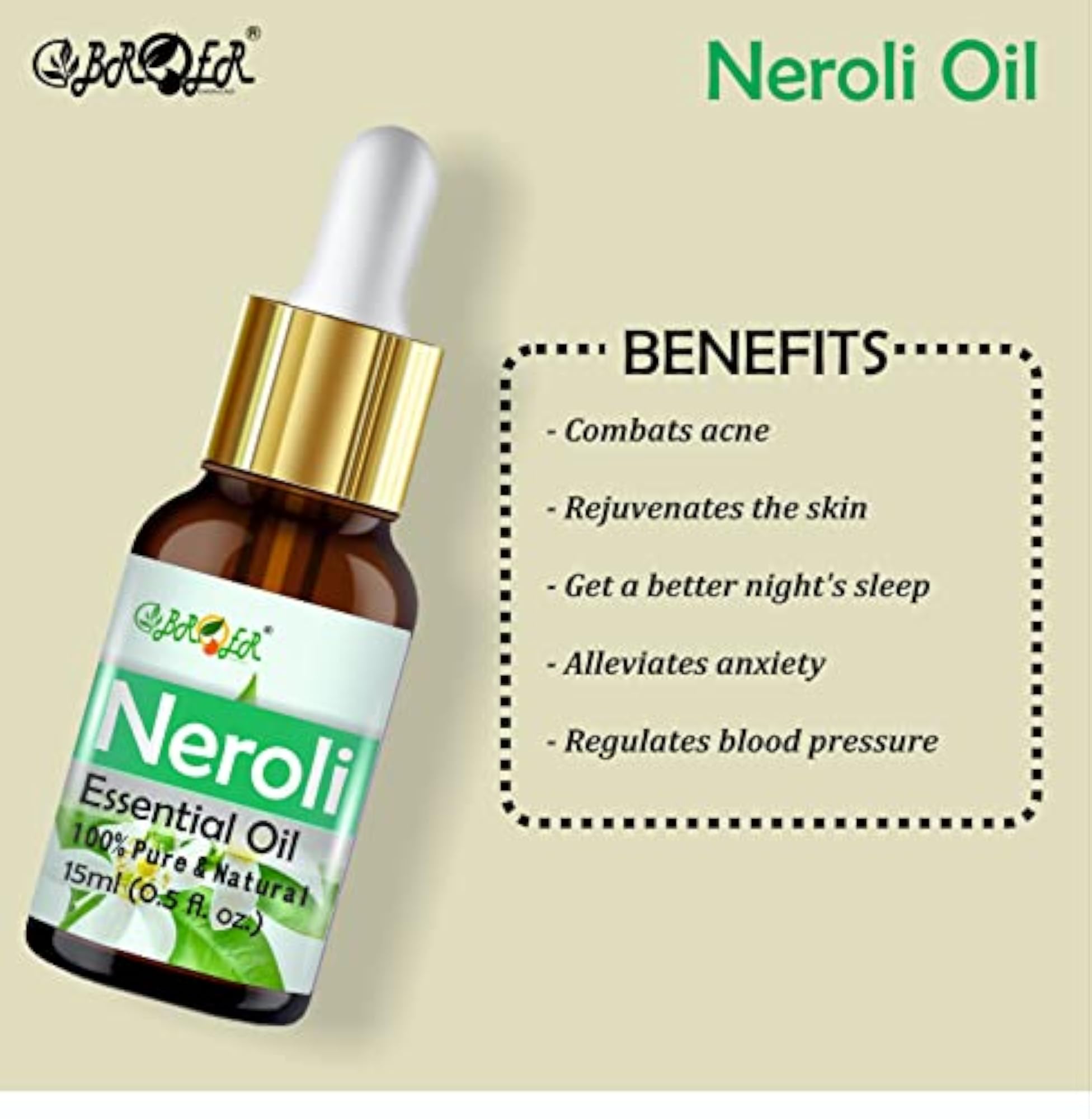 Neroli, Rosemary & Lemon Essential Oil Combo Set 15ml Each