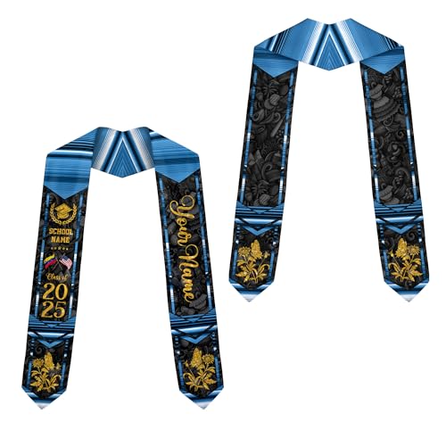 MonkeyVan Custom Venezuelan Flag Graduation Stole 2025 Venezuela Graduation Sash Venezuelan Flag Graduation Sash Class Of 2025 Vnzl 2