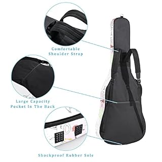 Housse de protection rembourrée pour guitare classique acoustique Motif poisson océan, Multicolore 06, 42.9×16.9×4.7 in… - Les Beatles, Paul McCartney, John Lennon, RIngo Starr, George Harrison Housse de protection rembourrée pour guitare classique acoustique Motif poisson océan, Multicolore 06, 42.9x16.9x4.7 in… – Image 3