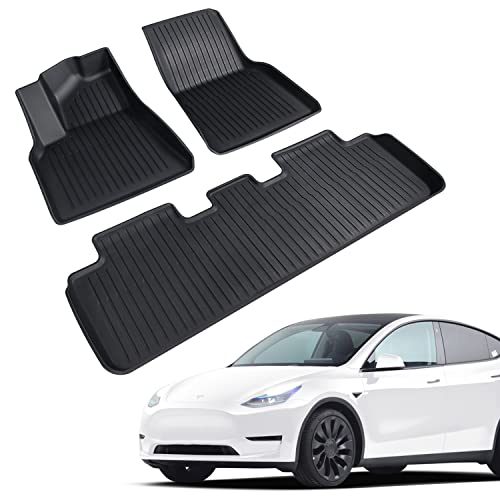 3 STKS Auto Boot Mat Set Voor Tesla Model Y, TPE Waterdichte Bagage 3 STKS Auto Boot Mat Set Voor Tesla Model Y, TPE Waterdichte Bagage