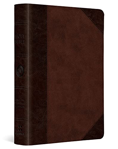 ESV Large Print Compact Bible, Red Letter (TruTone, Brown/Walnut, Portfolio Design): Holy Bible, English Standard Version - image 1