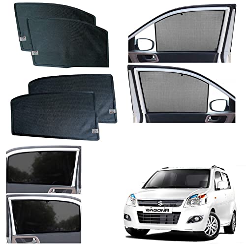 Image of WolkomHome car Fix Curtain Window Shades Half Curtains Sunshade for Wagon R 2013