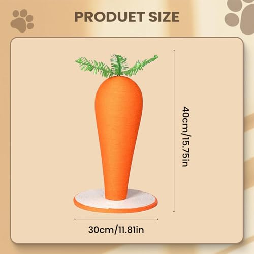 Arbre à chat vertical avec griffoir carotte pour chaton