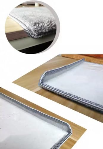 Almohadillas para escalera de cama de 44 cm gris claro, pack de 3 alfombras autoadhesivas directas 3
