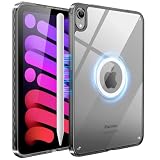 Tekkase iPad mini7 ケース MagSafe対応 iPad mini 第7世代 ケース 薄型軽量 (A17 Pro、2024) iPad mini6 透明ケース 耐衝撃 黄変防止 Pencil付着可能 着脱簡単 iPad mini7/iPad mini6（2024/2021、第7/6世代）対応 8.3インチ マグネット搭載 指紋防止