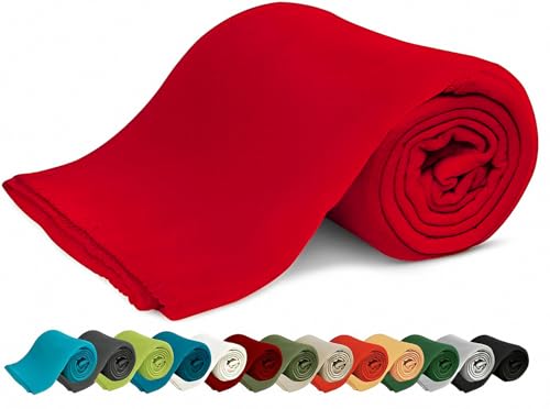 KiGATEX Polar-Fleecedecke Rot 130x160 cm Oeko-TEX