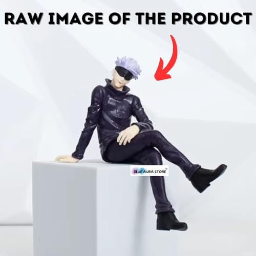Image of Blue Aura Gojo Action Figure Height -13cm Multicolour PVC | Gojo Noodle Stopper