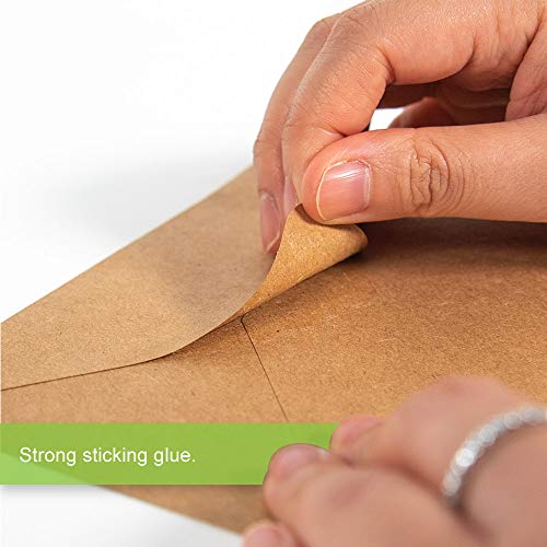 Sodaxx-50-packs-A7-Kraft-Brown-Invitation-Card-5x7-Envelopes-120gsm-Gummed-Contour-Flap-for-Weddings-Invitations-Photos-Graduation-Baby-Shower-5-14-x-7-14-Inches