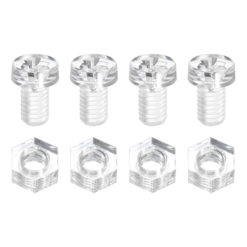 Boulons M6 x 10 mm isolants en PC transparent anti-court-circuit pour électronique x100