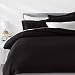 AmazonBasics Microfiber Duvet Cover Set - Lightweight and Soft - Full/Queen, Black