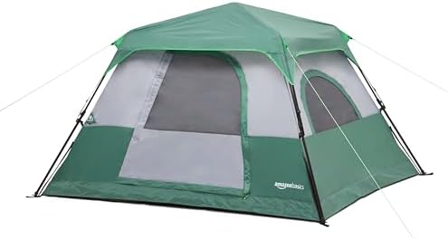 Amazon Basics Tienda de campaña instantánea con Cubierta para la Lluvia y Bolsa de Transporte