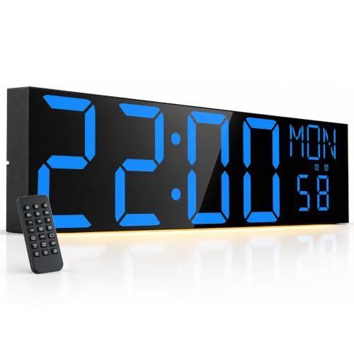 Image of JALL 30 inch Extra Large Digital Wall Clock, Giant LED Display with Remote Control, Digital Clock with Jumbo Numbers, Countdown Timer for Gym, Office, Living Room, Classroom, Home Decor, Warehouse