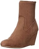 chanel camellia wedges Wildleder Keil Ankle Bootie Chinese Laundry Women\'s Upscale Wedge Boot, Camel Suedette, 5 M US