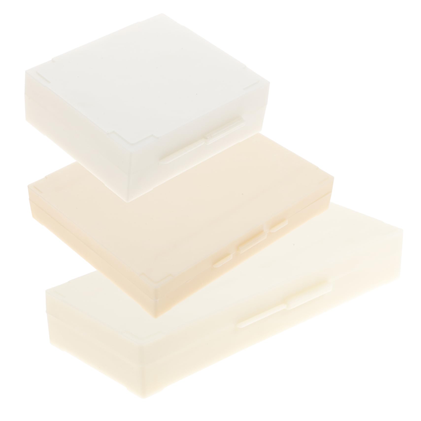 FUNOMOCYA 3pcs Paper Tool Tray Microscope Slide Holder Microscope Slide Storage Tray White Abs Microscope Slide Container