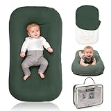 Meindoovm Baby Lounger - Snuggle Cozy Me Infant Lounger for Newborns | Breathable & Soft, Portable Awake-Time Pad, Essential Baby Gift (Lounger Cover Included)