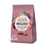 Misura Frollino Integrale Fibrextra | Con farcitura ai Frutti di bosco e Barbabietola | 100% Farina Integrale | Confezione da 260 grammi