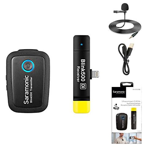 Saramonic Blink500 B3 2.4GHz Dual-Channel Wireless Remote Transmission Recording Microphone with MFi Certified Apple Lightning Connector for iPhone IOS device for Youtube Facebook Live Vlogging Cover