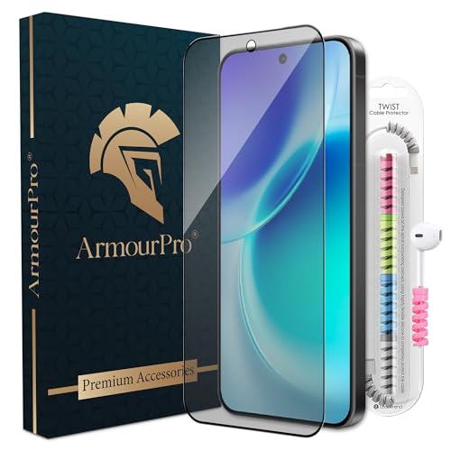Image of ArmourPro Anti Glare Matte Tempered Glass for Vivo X300 - Anti Fingerprint Screen Protector, 9H Scratch Resistant, Smooth Touch, Easy Installation Kit with Cable Protector