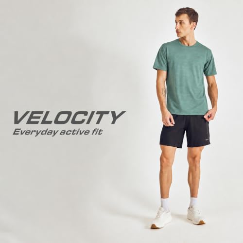 Image of Pepe Jeans Men's Solid Polyester Regular Fit Athleisure T-Shirt | Durable Lightweight Performance Tee for Gym & Casual Use | Breathable Quick-Dry Fabric | Round Neck | Short Sleeves | Sporty Comfort