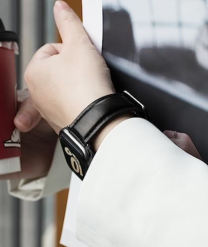 Image of BINLUN Leather Silicone Bands Compatible with Apple Watch 38mm 40mm 41mm 42mm 44mm 45mm 46mm 49mm Sweatproof Replacement Strap for iWatch 11 /10 /9 /8 /7 /6 /5 /4 /3 /2 /1 /Ultra /SE Men Women