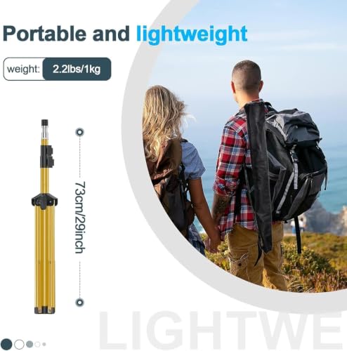 Image of EMART 7Ft Light Stand for Photography, Speedlight, Softbox 2 Pack-Gold