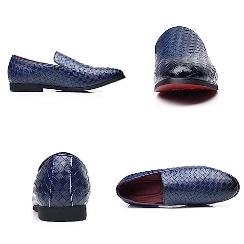 Men's Vegan Leather Smoking Loafers Slip-on Flat Casual Lightweight Driving Walking Shoes Business Dress Oxford Shoes2