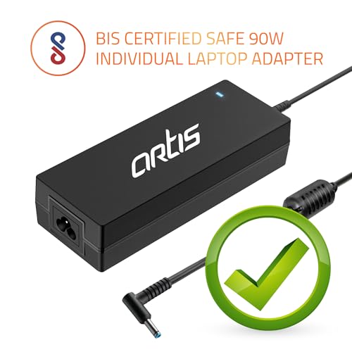 Image of AR0901 90 Watt Laptop Charger /Adapter with Power Cord Compatible with Dell Laptops (19.5V /4.62A, Pin: 4.5 x 3.0 mm)