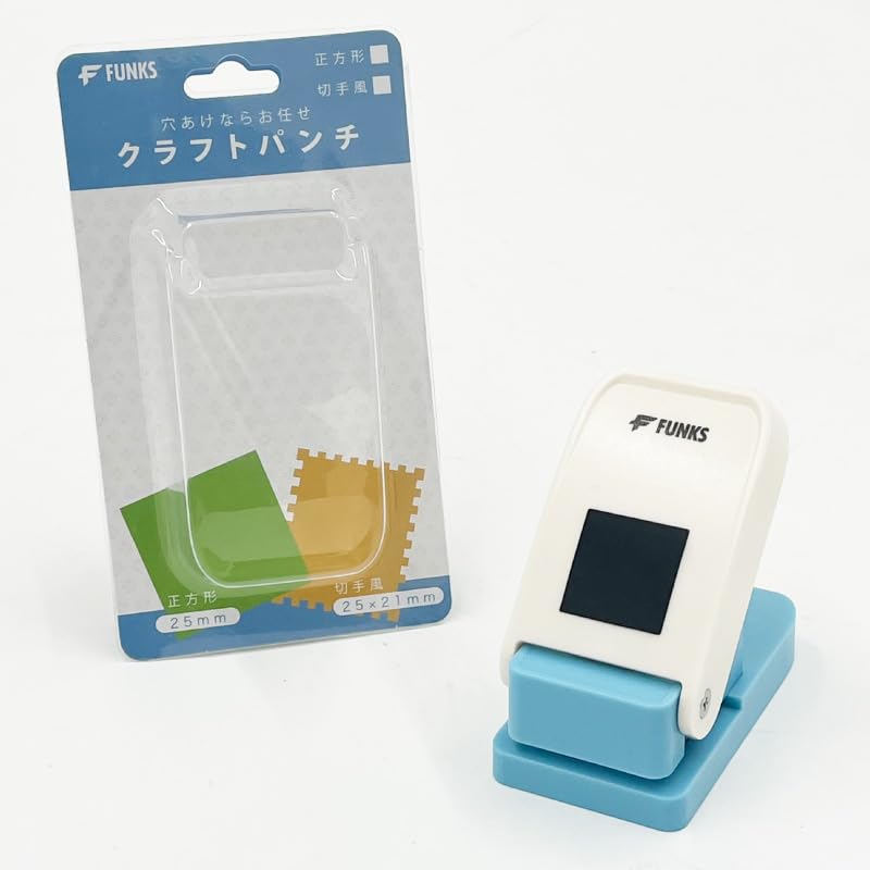 Amazon.co.jp: FUNKS クラフトパンチ 正方形 1インチ 穴あけパンチ