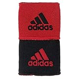adidas Interval Reversible Wristband, Black/University Red / University Red/Black, One Size Fits All