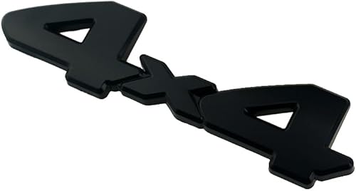 Miniatura 4 de 1 calcomanía para placa de identificación de la puerta trasera de 14-21 de 4 x 4 para la puerta trasera (negro mate)