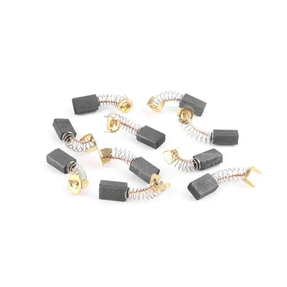 10 szt. Szczotek węglowych do elektronarzędzi, szczotek silnika z miedzi grafitowej(6x10x15mm)