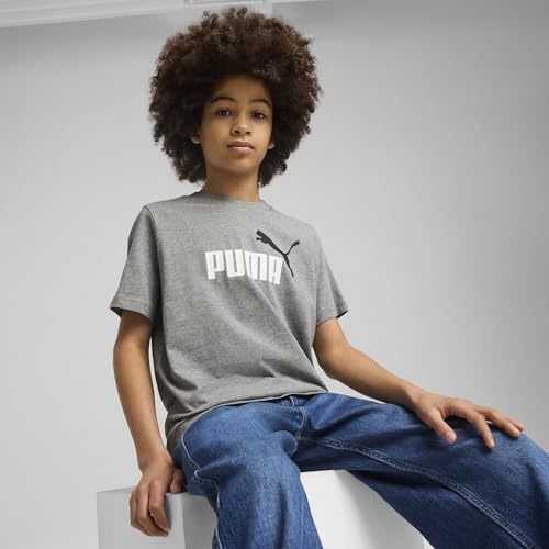 Image of Puma Boy Cotton Solid Regular Fit Tees
