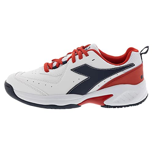 Diadora Junior`s S.Challenge 5 SL Tennis Shoes White and Blue Corsair3