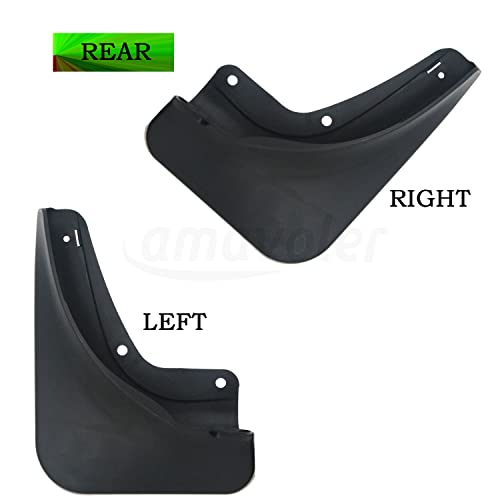 Image of Mud Guards Flaps Splash Set of 4 Fit for Tesla Model Y, No Drilling Required,Includes Mounting Screw Parts.