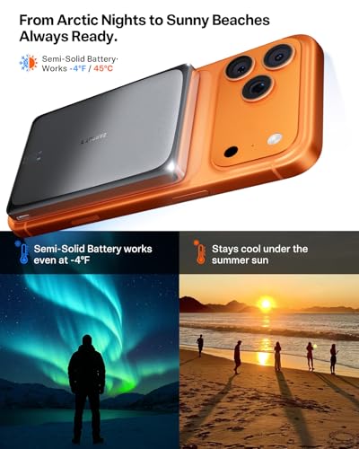 Image of TORRAS MiniMag Pro Portable Charger Power Bank, 10000mAh 15W Magnetic Battery Pack for iPhone 17 /16 /15 /14 /13 /12, Slim Magnetic Wireless Charger with 30W USB-C, Semi-Solid-State Battery for Travel