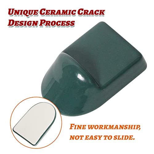 Bbq Ceramic Feet Shoes For Big Green Egg,Dracarys Grill Shoes Big Green Egg Base Feet Accessories Used To Place Grill On A Combustible Material Built-In Application (Not For Minimax)- 4 Green Of Set #TOP5