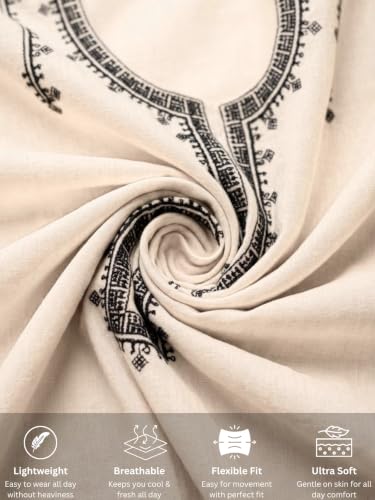 Image of Leriya Fashion Women's Cotton Kurta Pant Set | Cotton Kurta Sets for Woman | Round Neck 3 /4 Sleeve Regular Fit Straight Kurti | Office Wear Kurti Set for Women Casual