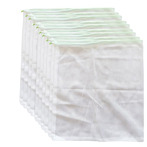 Reusable Mesh Produce Bags – 9 Pack Washable Premium Transparent